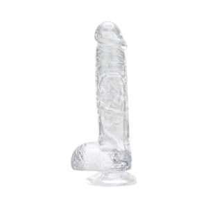 Loving Joy 6 Inch Dildo with Balls Clear