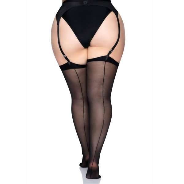 Leg Avenue Sheer Stockings Plus Size - Image 4