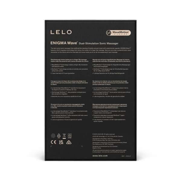 LELO Enigma Wave Dual Stimulation Sonic Massager Black - Image 6