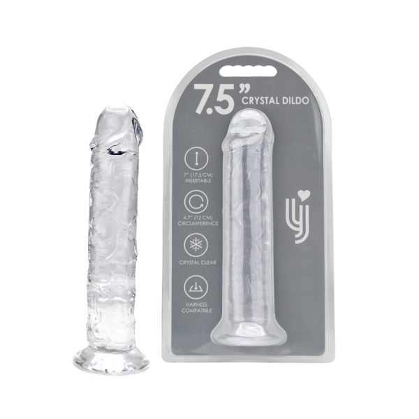 Loving Joy 7.5 Inch Suction Cup Dildo Clear - Image 6