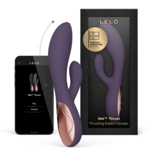 LELO Ina Thrust Thrusting Rabbit Vibrator Purple