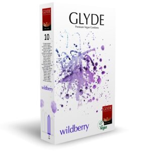 Glyde Ultra Wildberry Vegan Condoms 10 Pack
